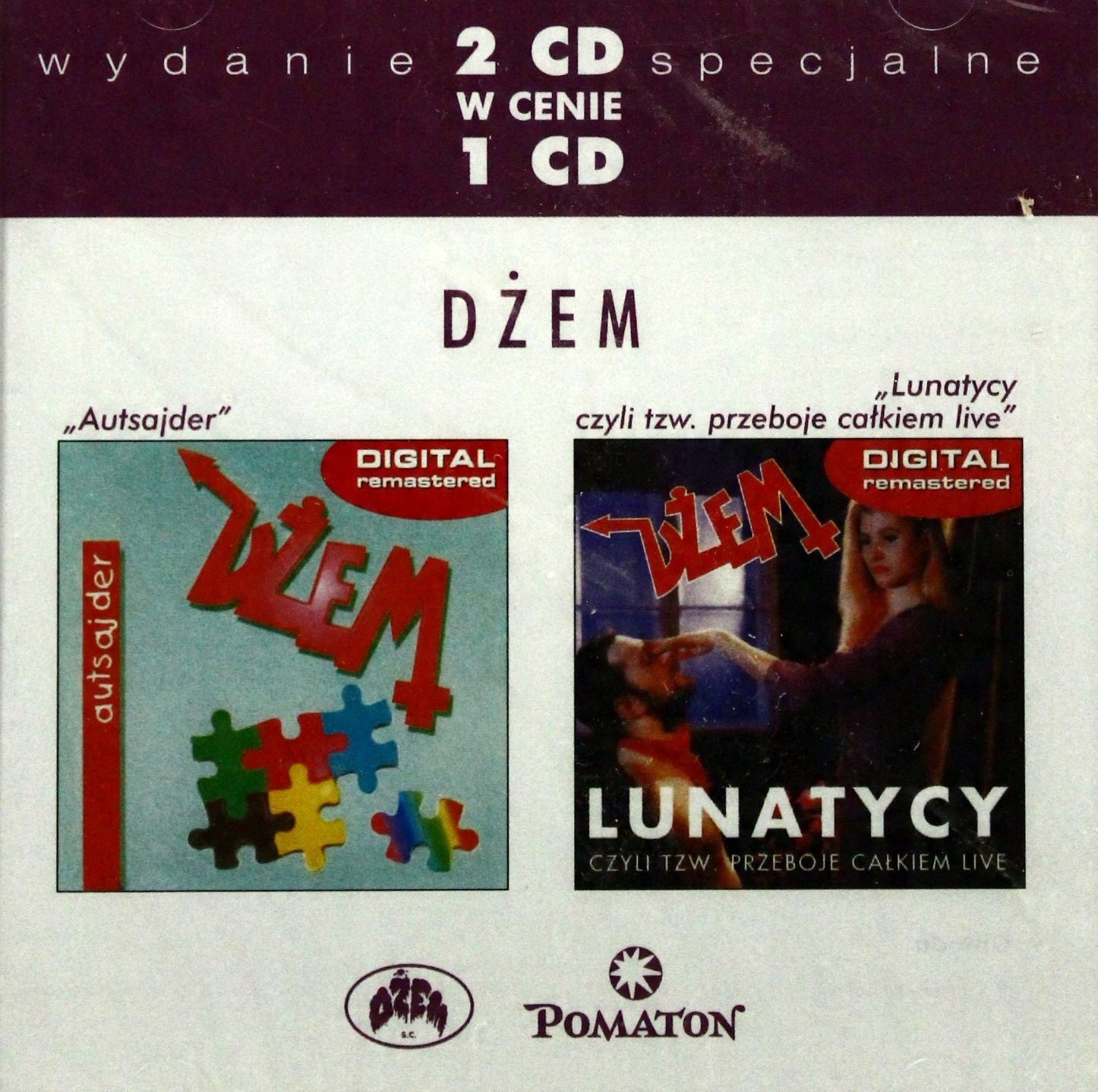 

Dżem: Autsajder/lunatycy (2CD)