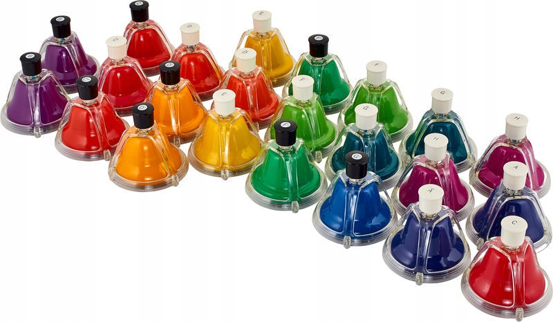 Dzwonki naciskane chromatyczne Rainbow TRDB-23