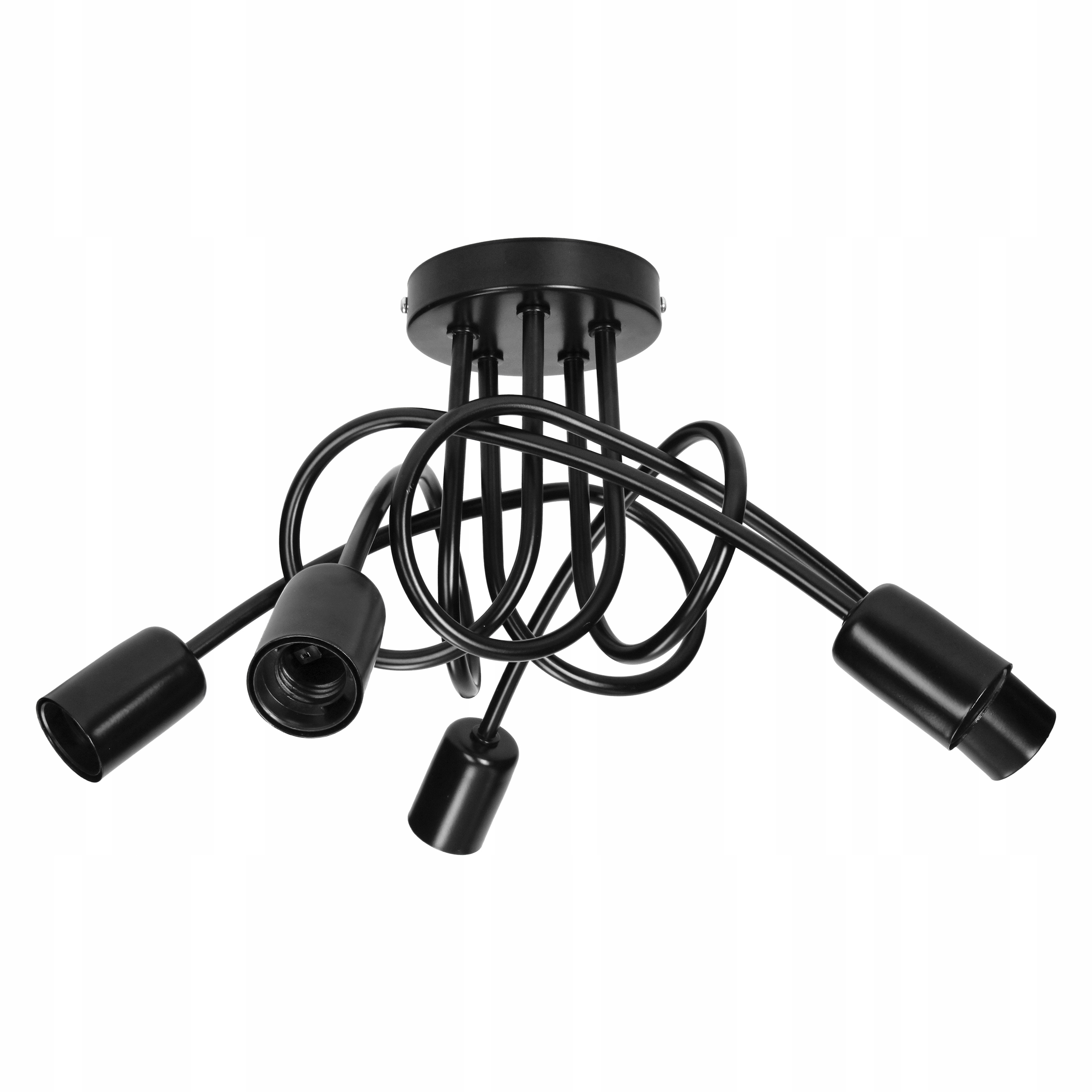 Lampa wisząca Malaga 5P max.5x60W E27 czarna