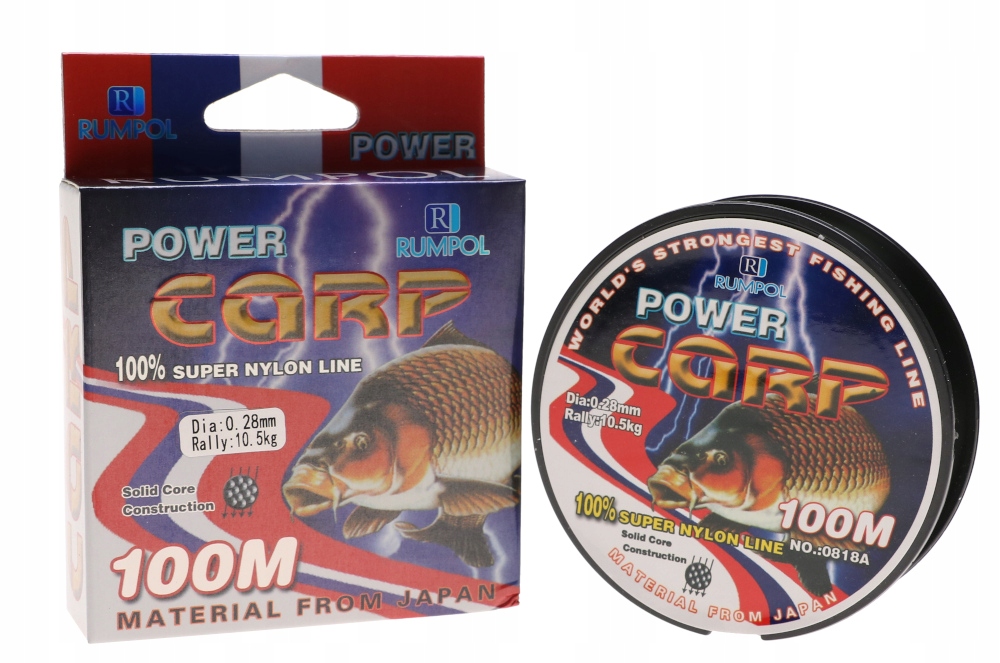 

Żyłka 100m 200m Rumpol Power 0,28mm 10,5kg Zbp