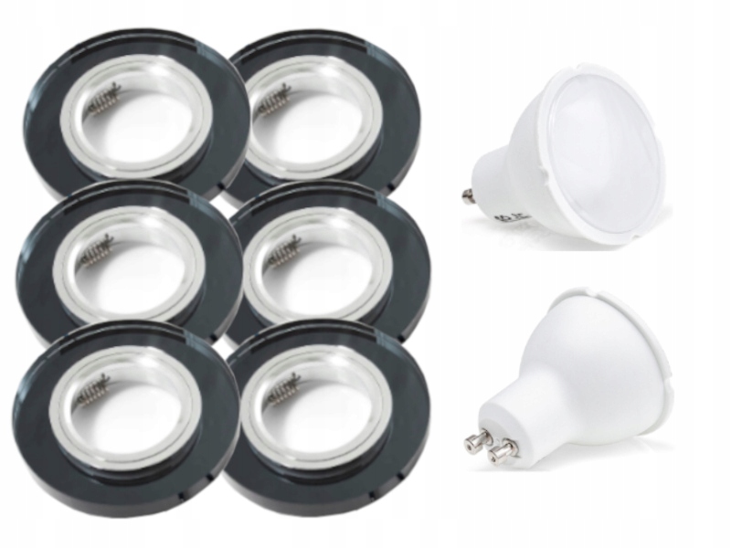 

Zestaw Lampki na Sufit Halogen Led 6x +żarówki