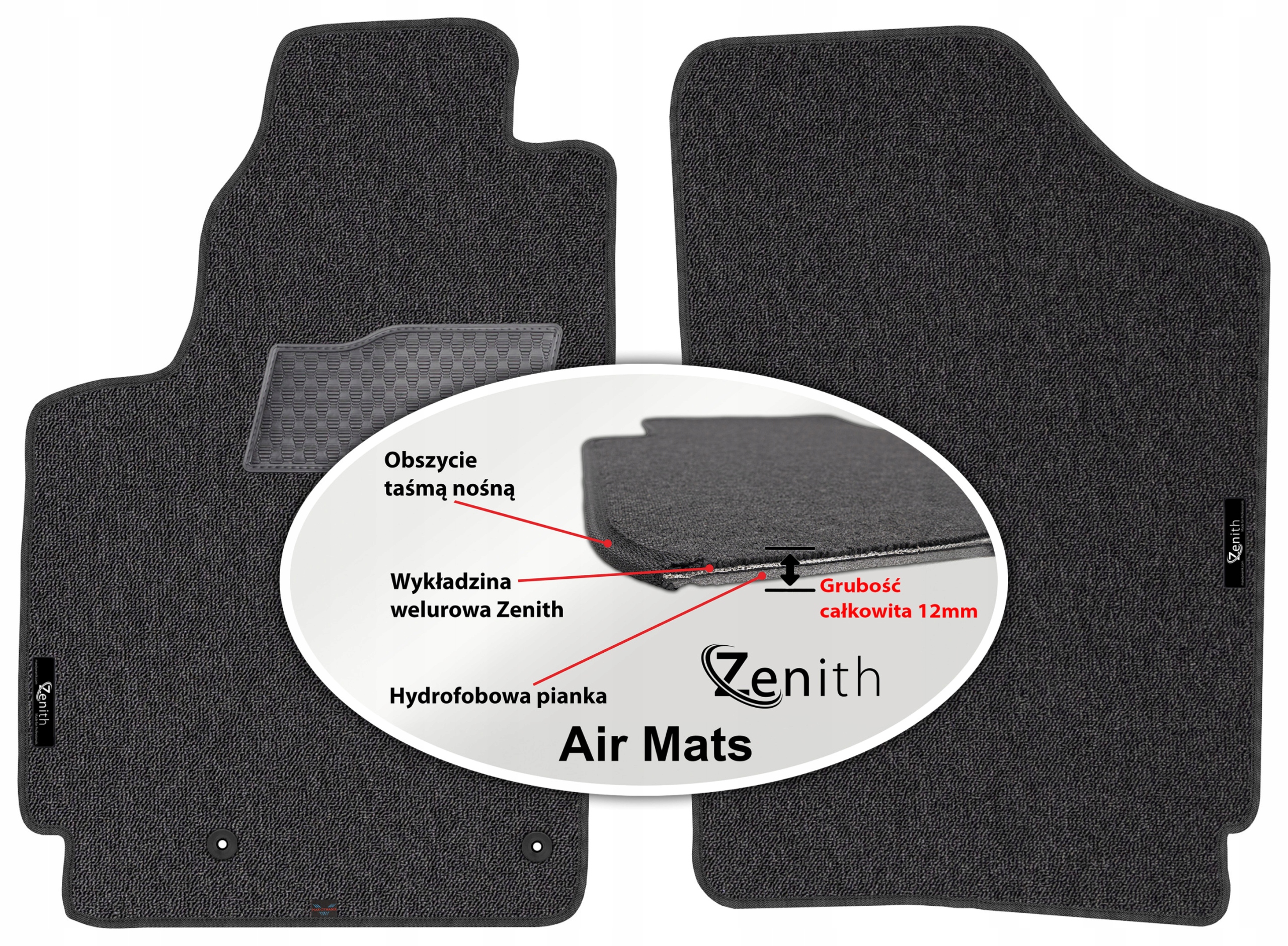 Citroen Berlingo I 2005-2008 Velurové koberce do auta Zenith Air Mats
