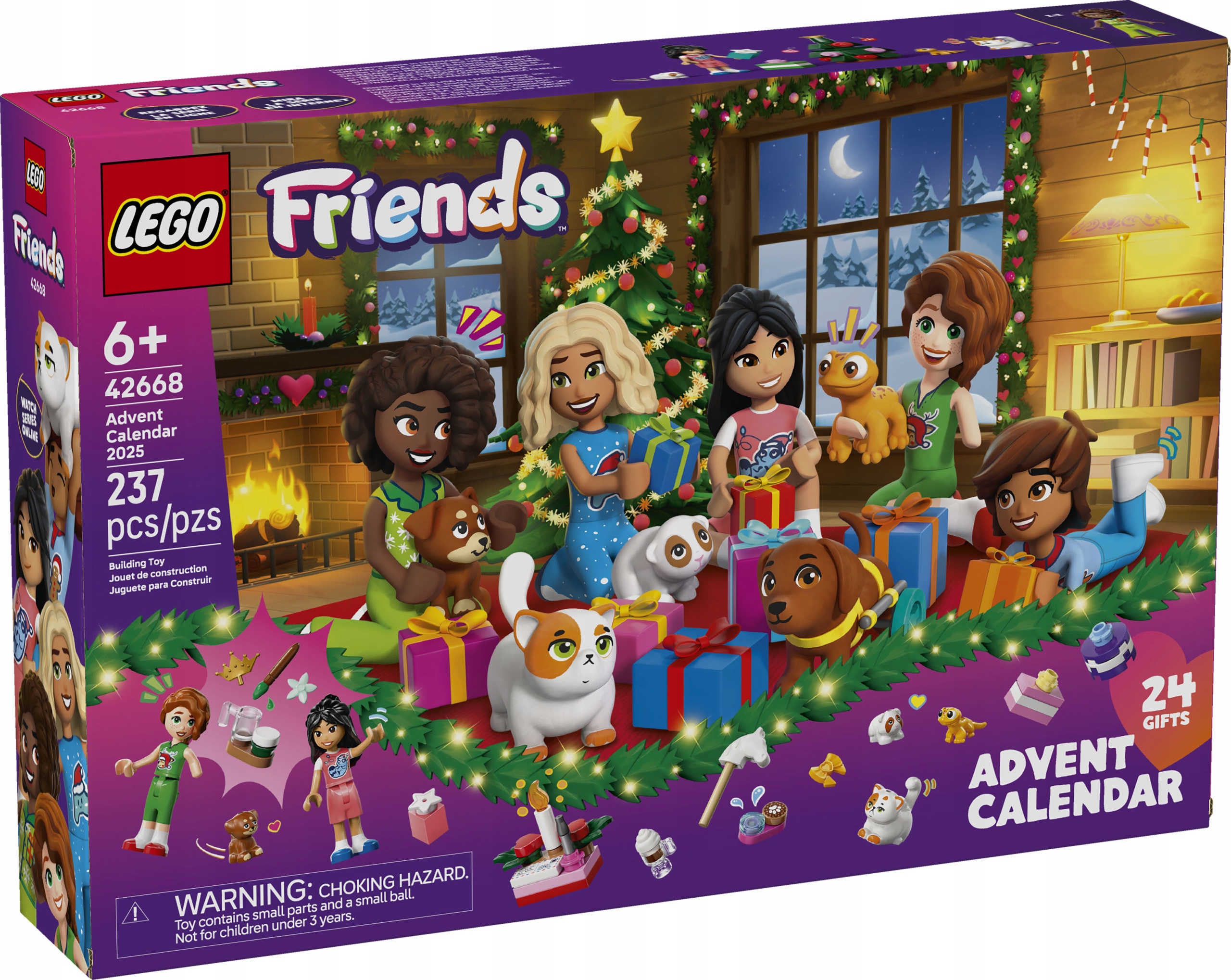 Kostky Lego Friends Adventní Kalendář 2025 Vánoční 42668