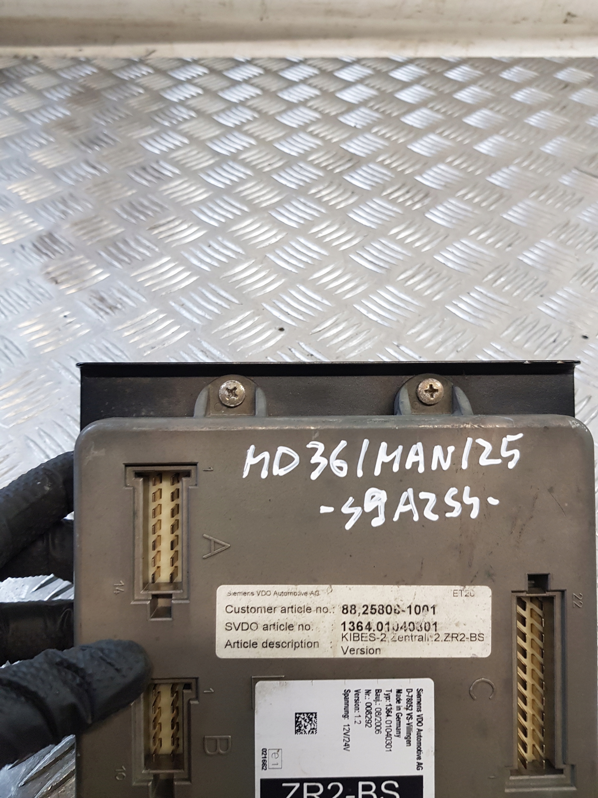 computer Centralina VDO ZR2-BS 1364.01040301