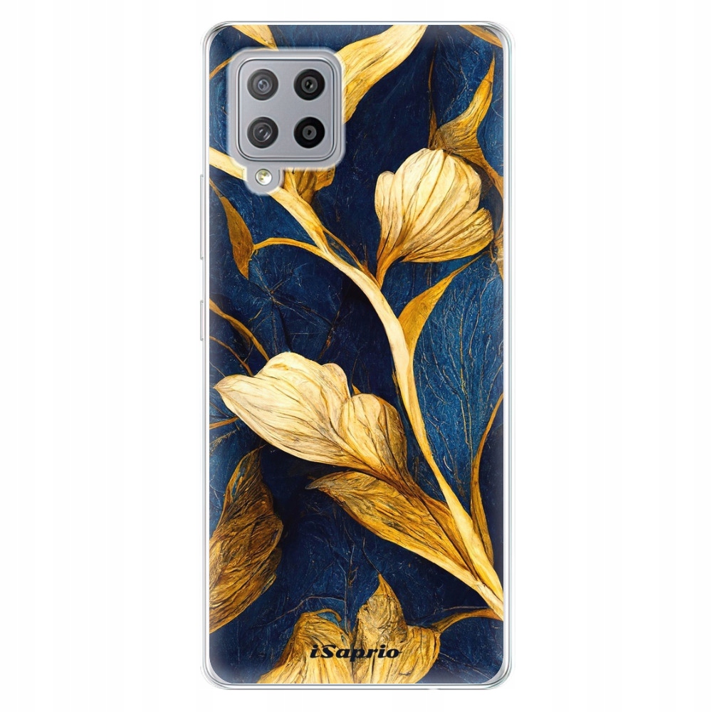 Silikonowe etui iSaprio Gold Leaves do Samsung Galaxy A42