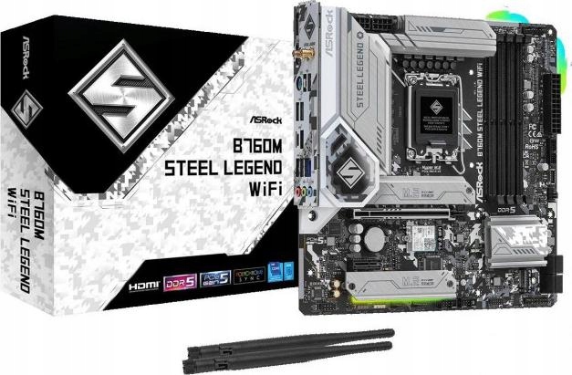 Základná doska ASRock B760 Steel Legend WiFi DDR5 microATX Intel socket