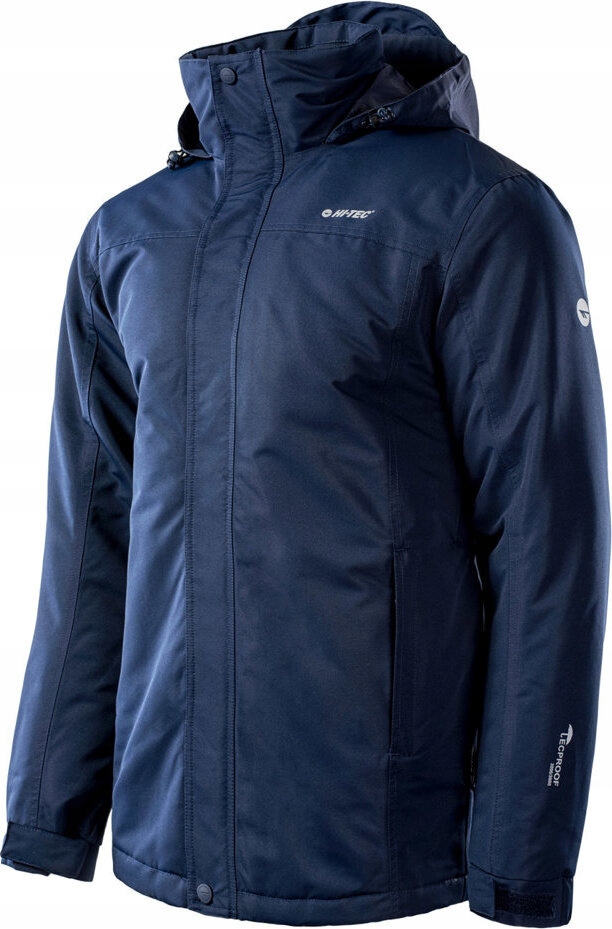 Pánská Zateplená Bunda Membrána 3000 MM Hi-tec Chris Tmavě Modrá Velikost L