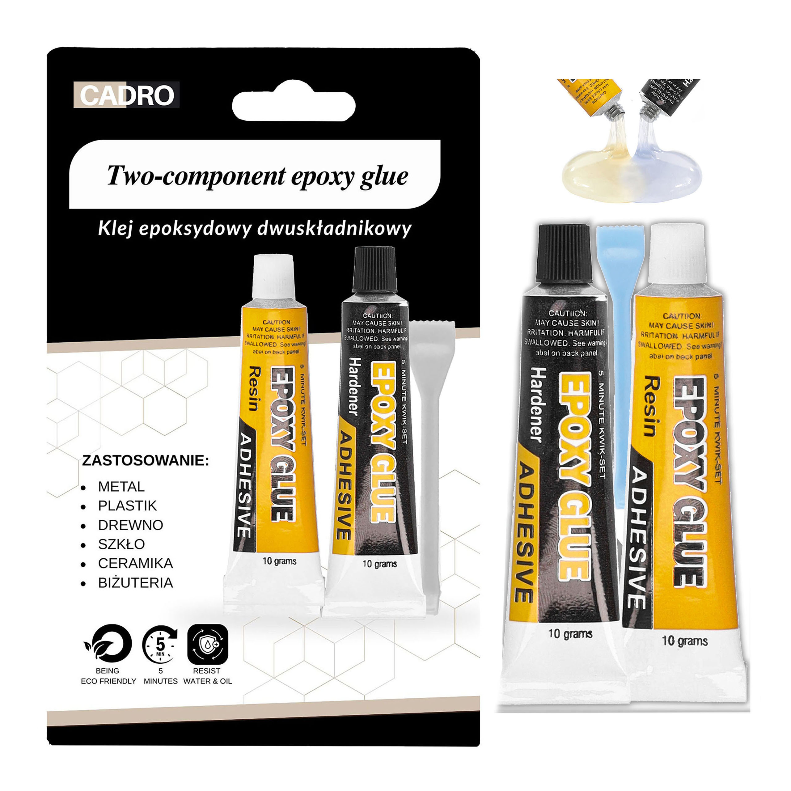 Klej Epoksydowy Dwuskładnikowy Żywica Epoksydowa Mocny Jak Stal Uniwersalny