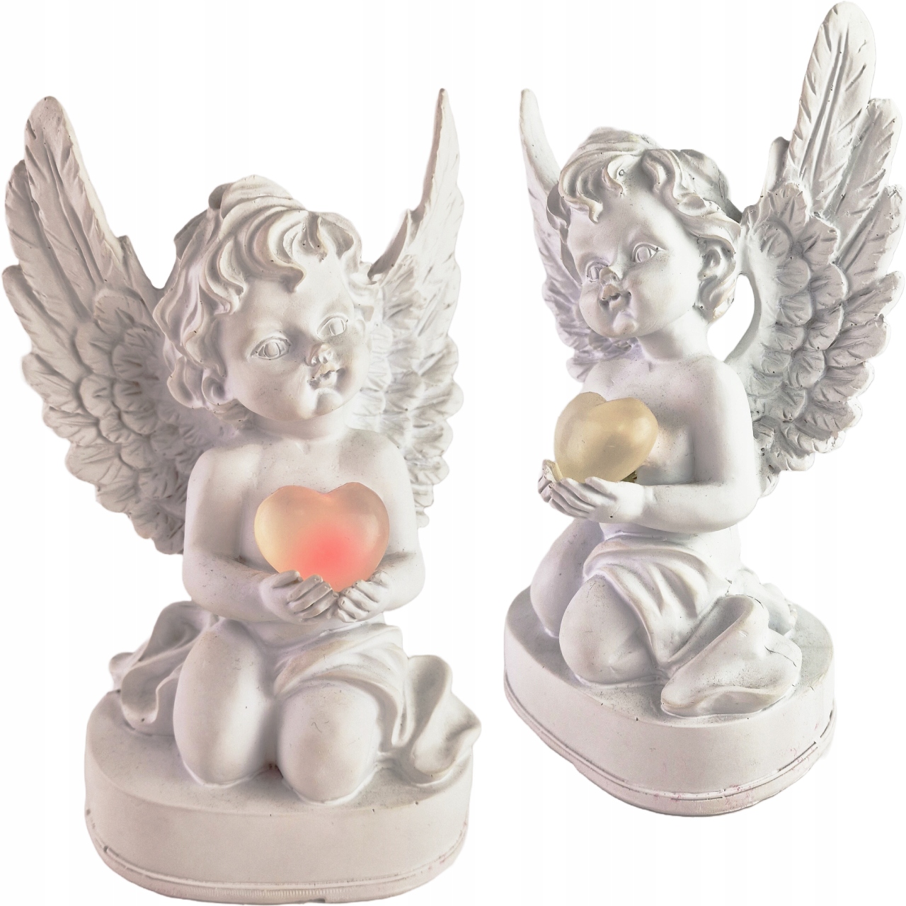 

Aniołek Z Sercem Led Wkład Grób Znicz Anioł