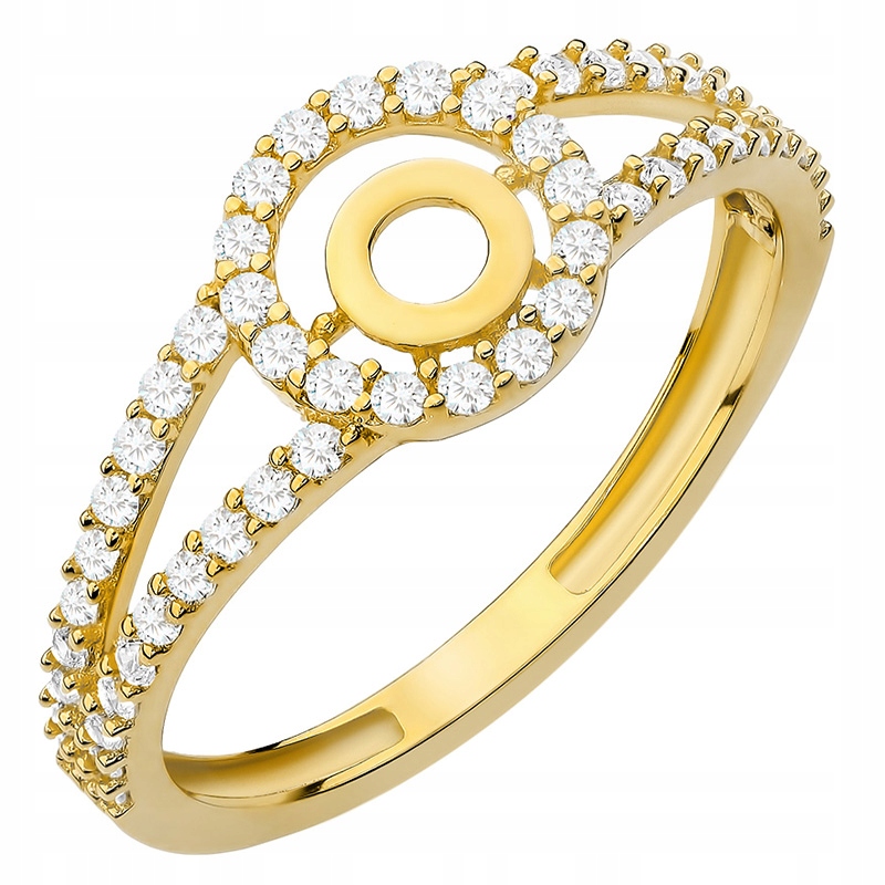 Stříbrný Prstýnek ryzost 925 S Bílými Zirkony vel. 16