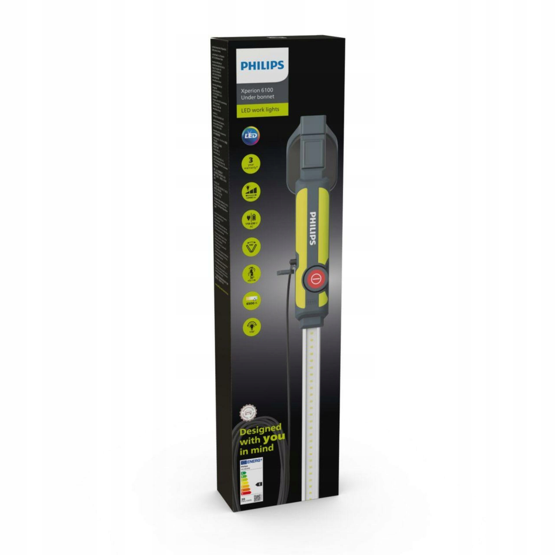 Philips Led Xperion 6100 pod kapotu, 2400 lm, aku aj kábel, 2,1 m, profi