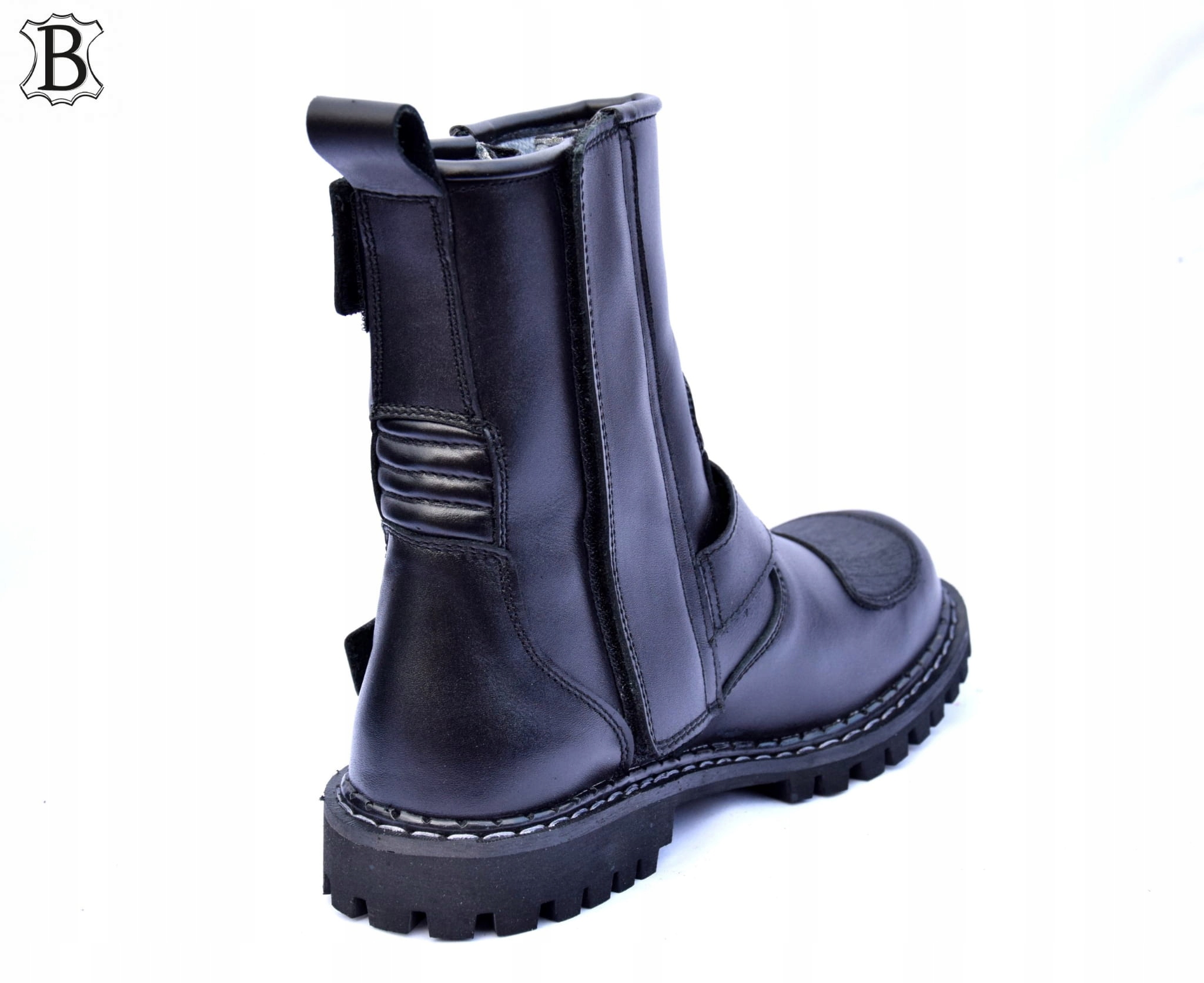 BUTY SKÓRZANE MĘSKIE MOTOCYKLOWE RACE BOOTS KLN Model KLN