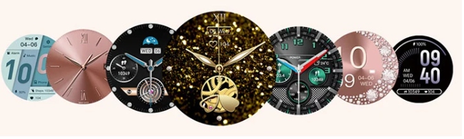 SMARTWATCH ELEGANCKI ZEGAREK DAMSKI POLSKIE MENU 2 paski Materiał paska stal