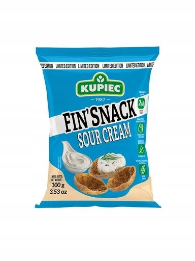 7 x Fin`snack žitné snacky s příchutí zakysané smetany 100 g