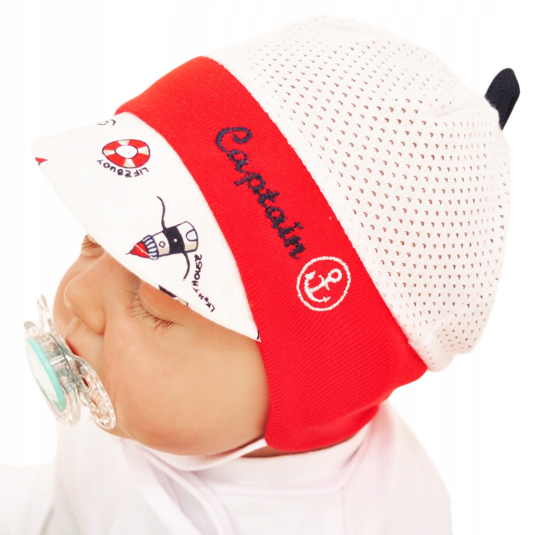 

Czapka Kapitan r.42-44 Przeciw Poceniu Lato 74 80