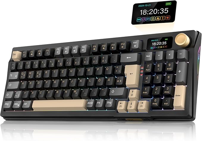 Bezdrátová mechanická herní klávesnice RedThunder K95 BT/USB-C/2,4 GHz