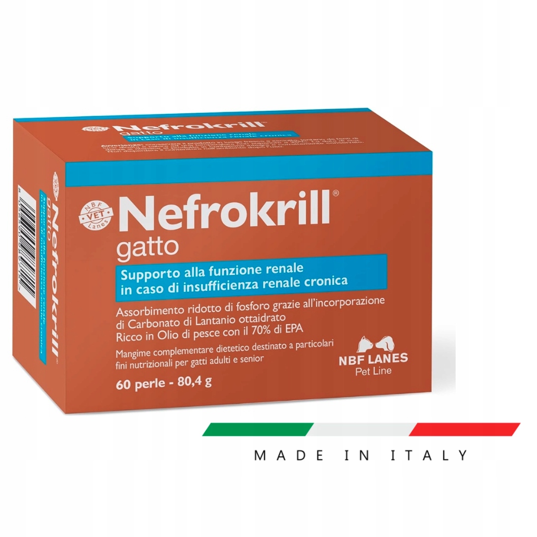 Levně Doplňky pro kočky Nefrokrill Nbf Lanes kapsle twist-off 60 ks 1ks