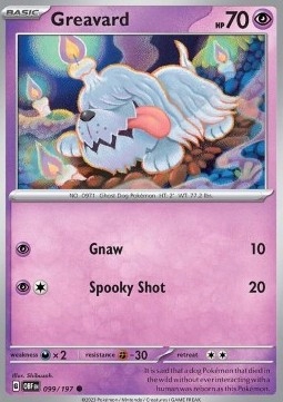 Karty Pokemon (obf 099) Greavard