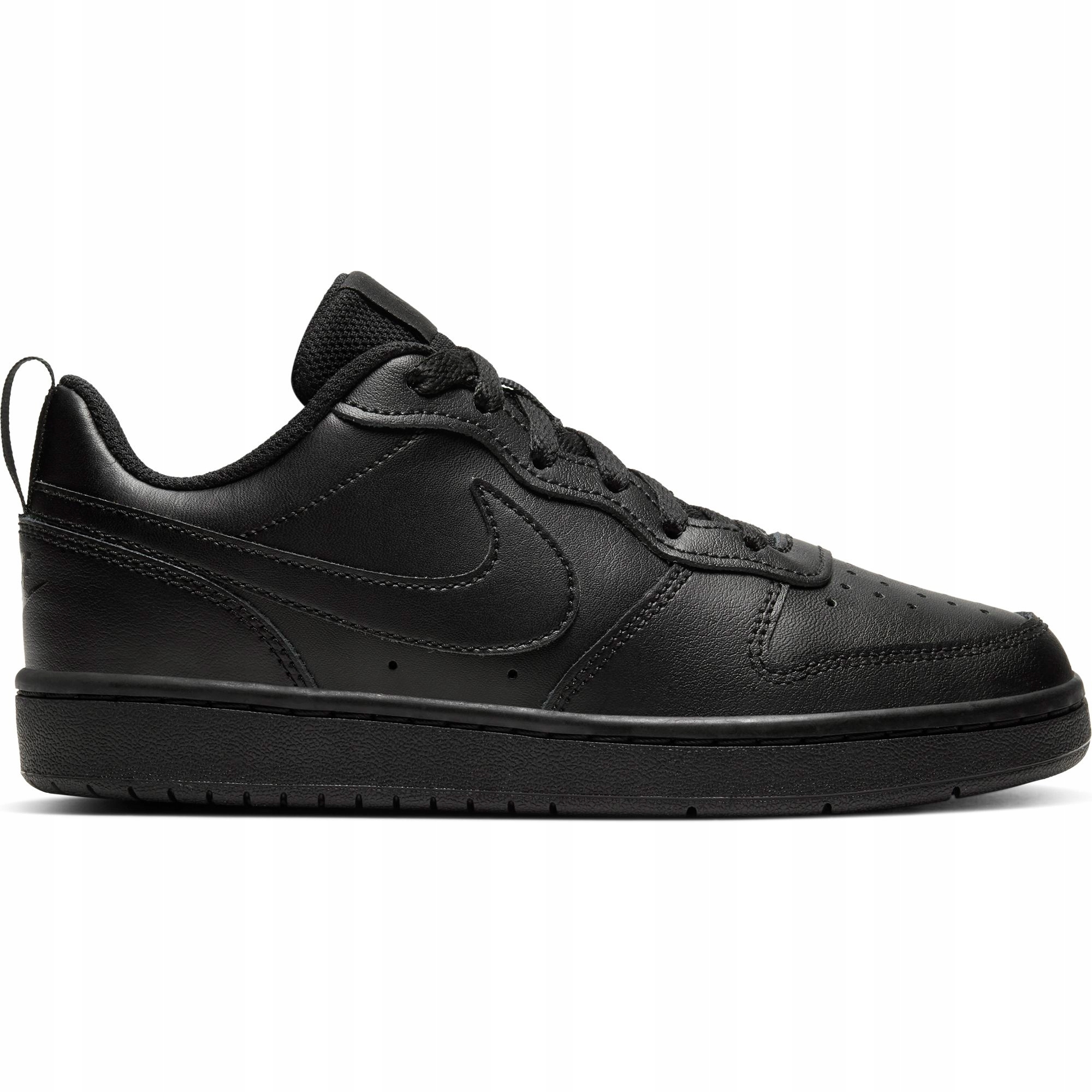 Pro Mládež boty Nike Court Borough Low 2 'Triple Black' BQ5448-001, vel. 38,5
