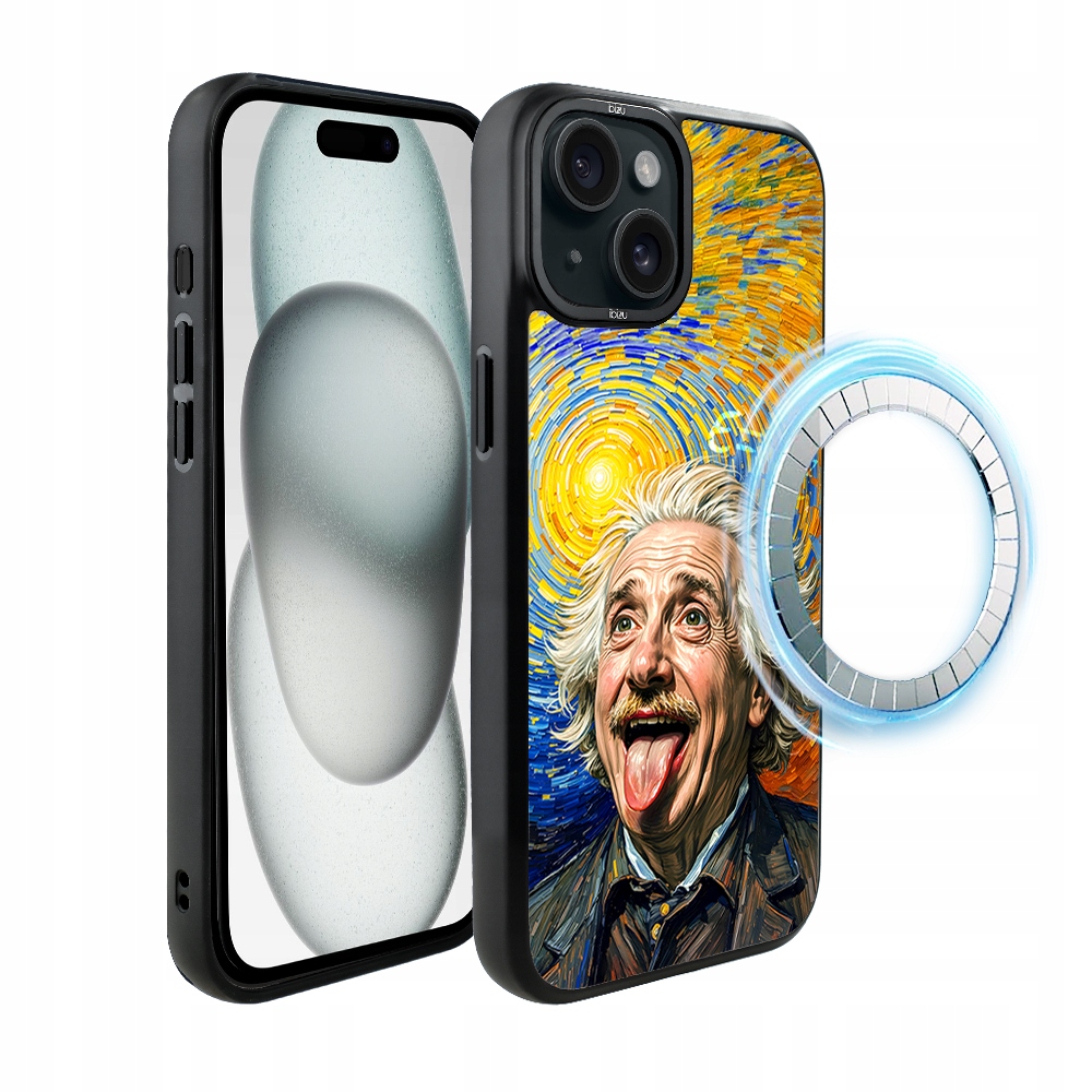 Matný Pouzdro Ibizu DropGuard pro iPhone 15 Plus s MagSafe, Einstein