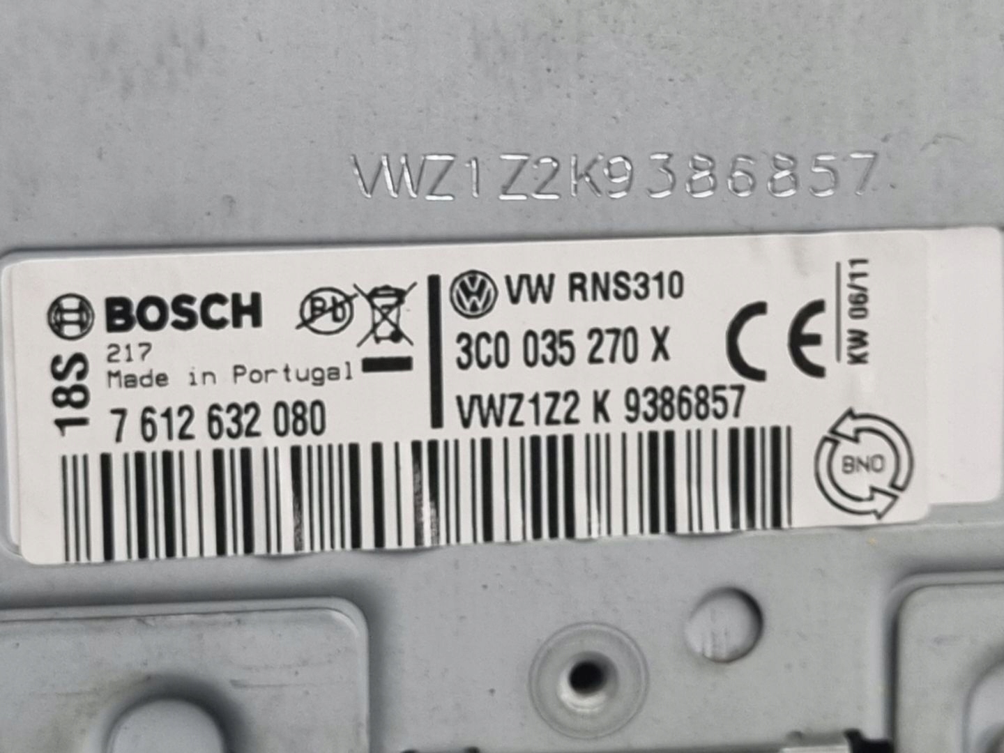 Radio samochodowe Volkswagen Passat B6 2010 3C0035270X