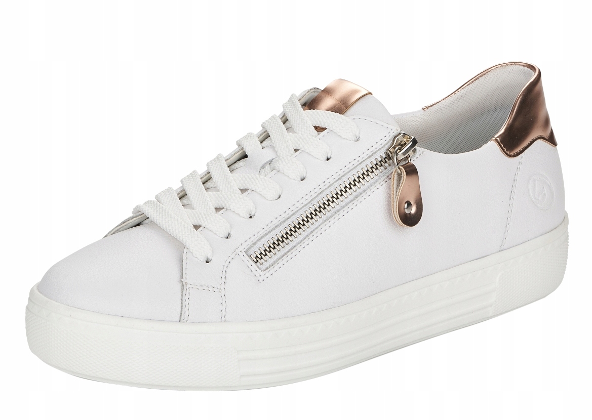 Remonte D0903-81 vel.38 bílé kožené polobotky Rieker Soft