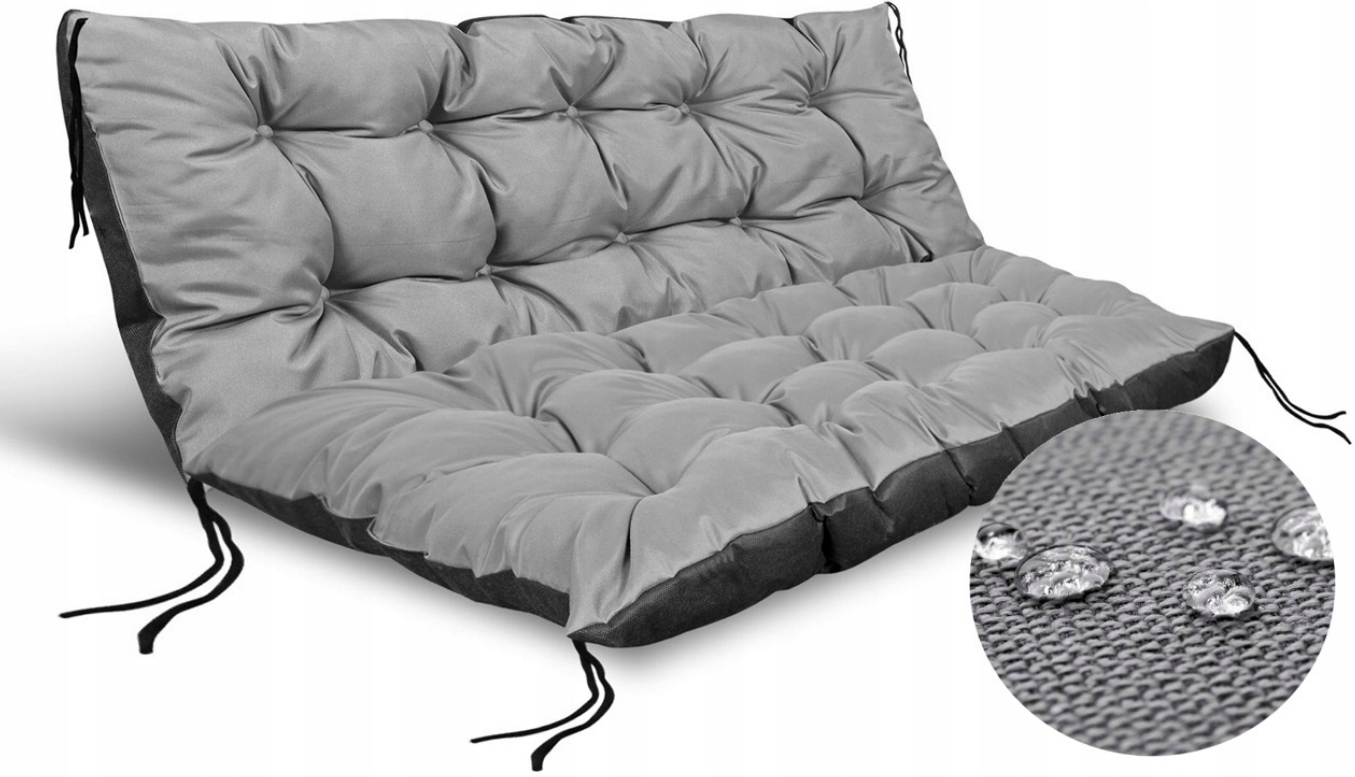Poduszka Na Ławkę Ogrodową Huśtawkę Leżak Taras Fotel 120x80cm Wodoodporna