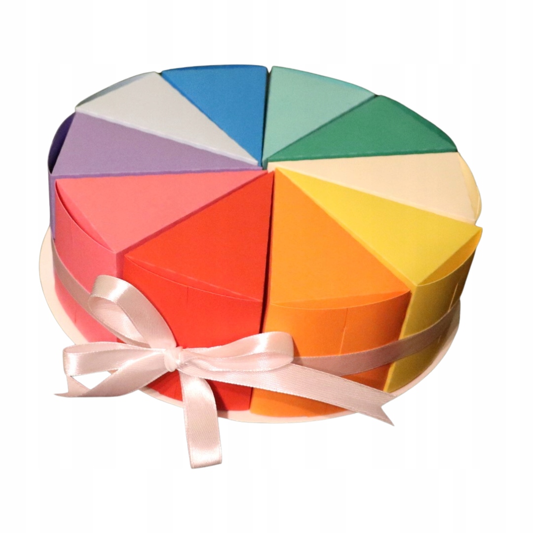 papierowy tort do przedszkola 30 szt kolory do wyboru + wstążka gratis
