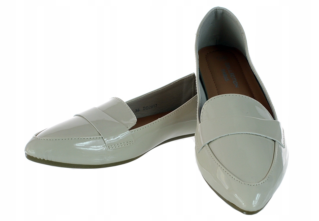 BALERINY MOKASYNY LAKIERKI ELEGANCKIE BUTY DAMSKIE 6358 roz. 38 Rozmiar 38