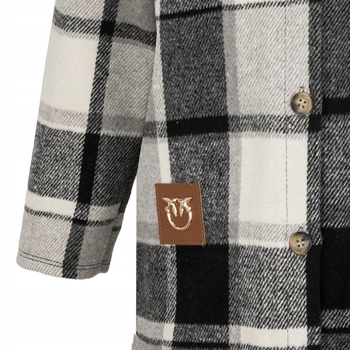 DLUGA koszula narzutka w kratę kurtka 116 szara Rękaw długi rękaw