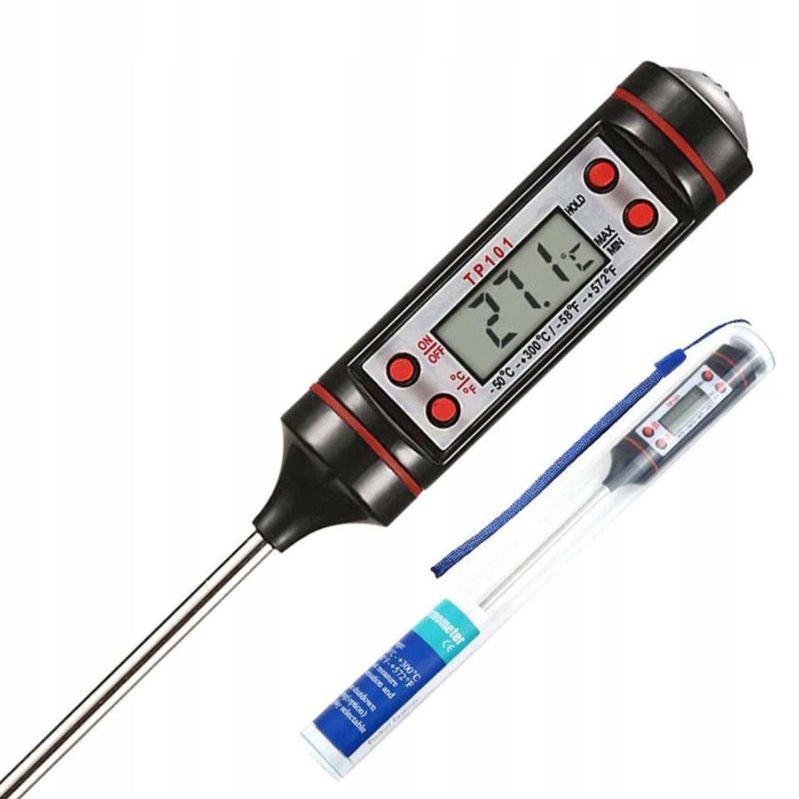 TERMOMETR KUCHENNY CYFROWY DO MIĘSA WINA LCD SONDA Stan opakowania oryginalne