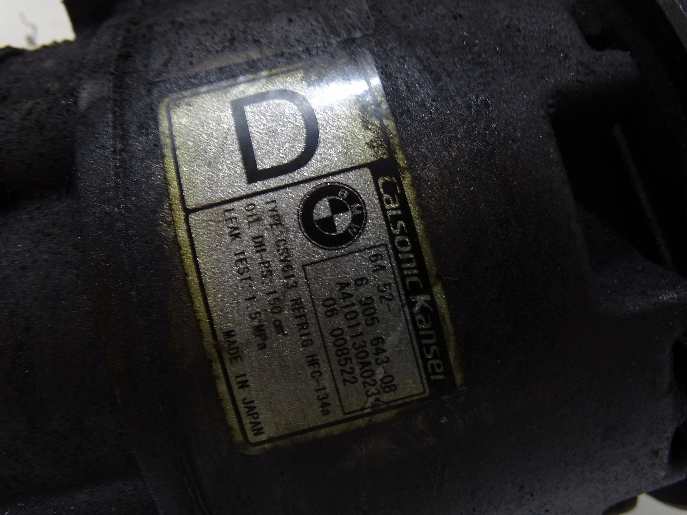 compressor; compressor of the air conditioning BMW X3 E83 204D4 6905643 (4817493)