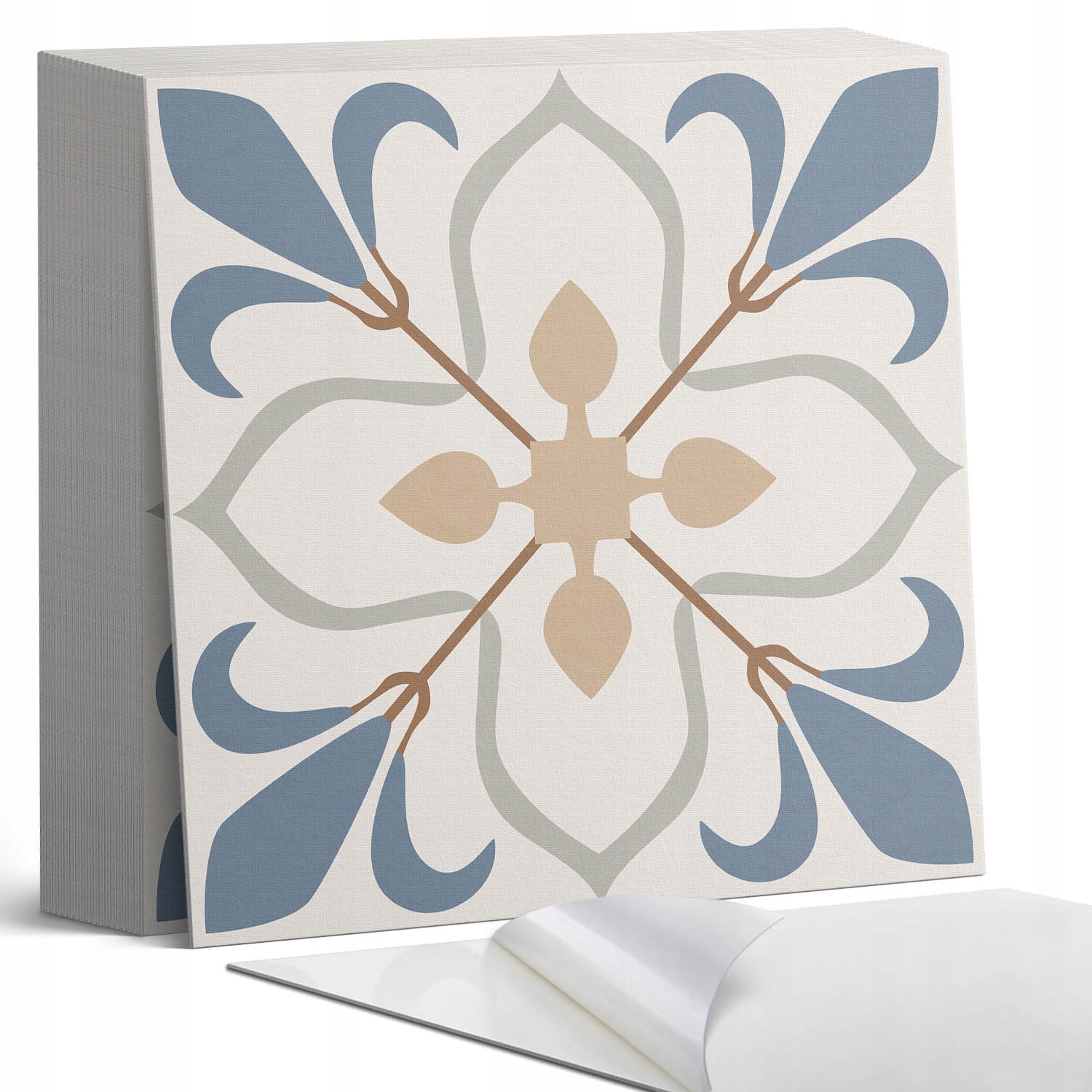 Sada samolepících Pvc dlaždic s květinovým vzorem 20 x 20 x 20 cm