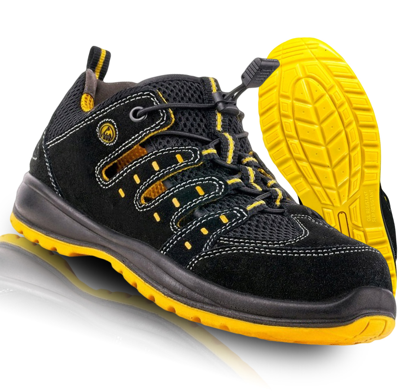 Sandały Robocze Ochronne Męskie Lekkie Letnie Bhp VM Memphis S1 Esd Sra 43