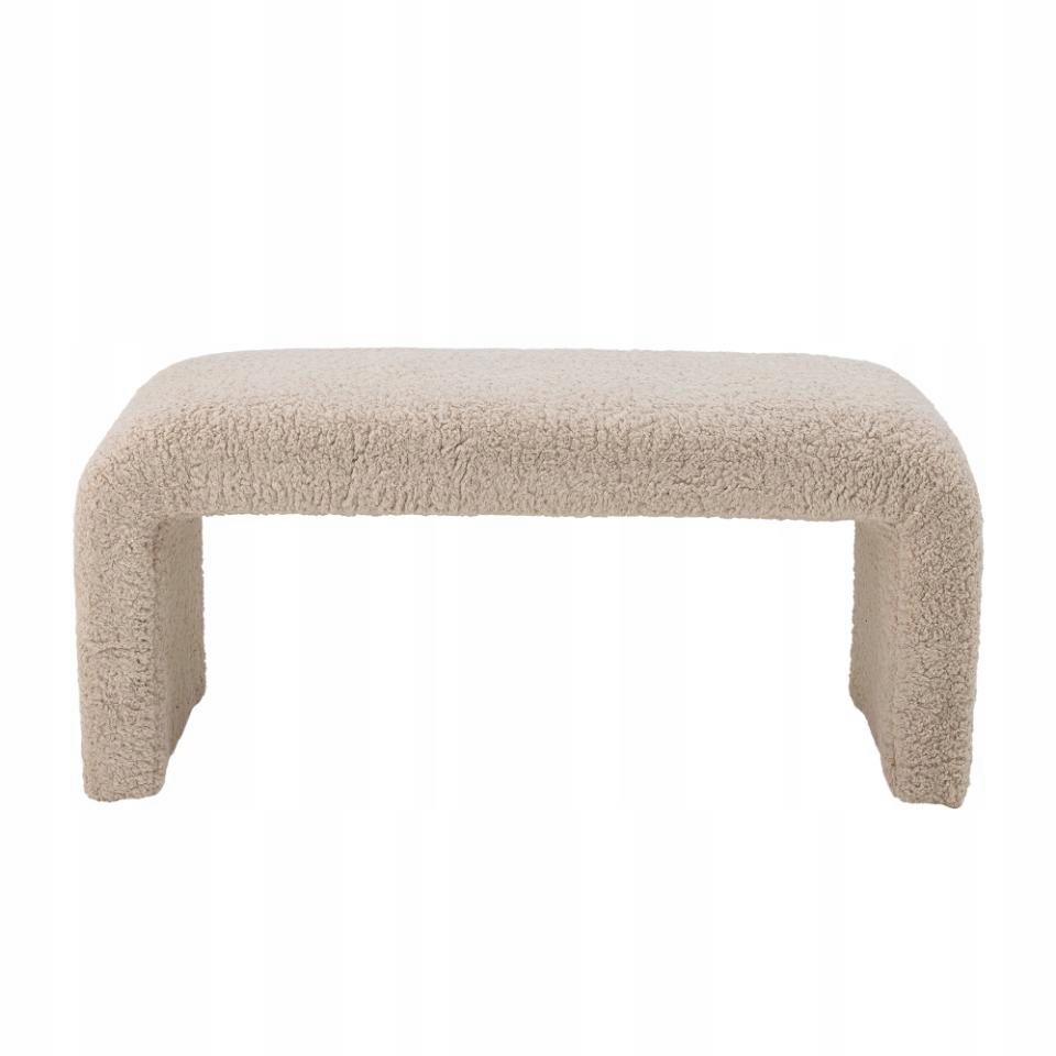 Bloomingville Bobbie Čalúnená lavička Boucle Béžová