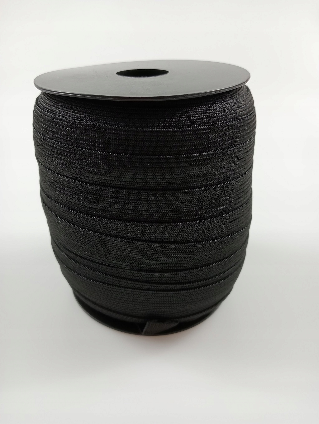 guma krawiecka dziana taśma elastyczna odzieżowa 15mm 1,5 cm x 50 m czarna
