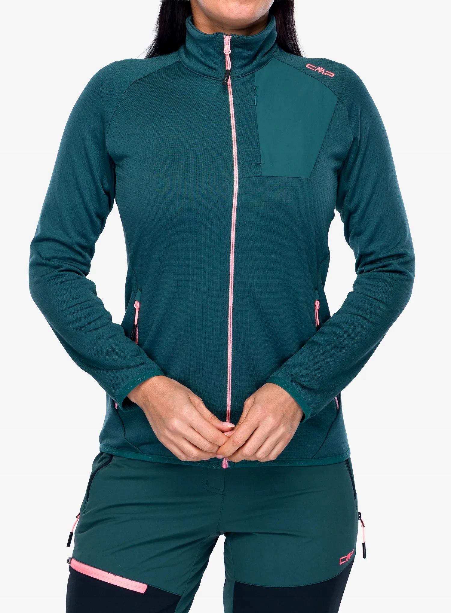 Dámská Rozepínací mikina Cmp Zyphera Trek Green 38 (s)