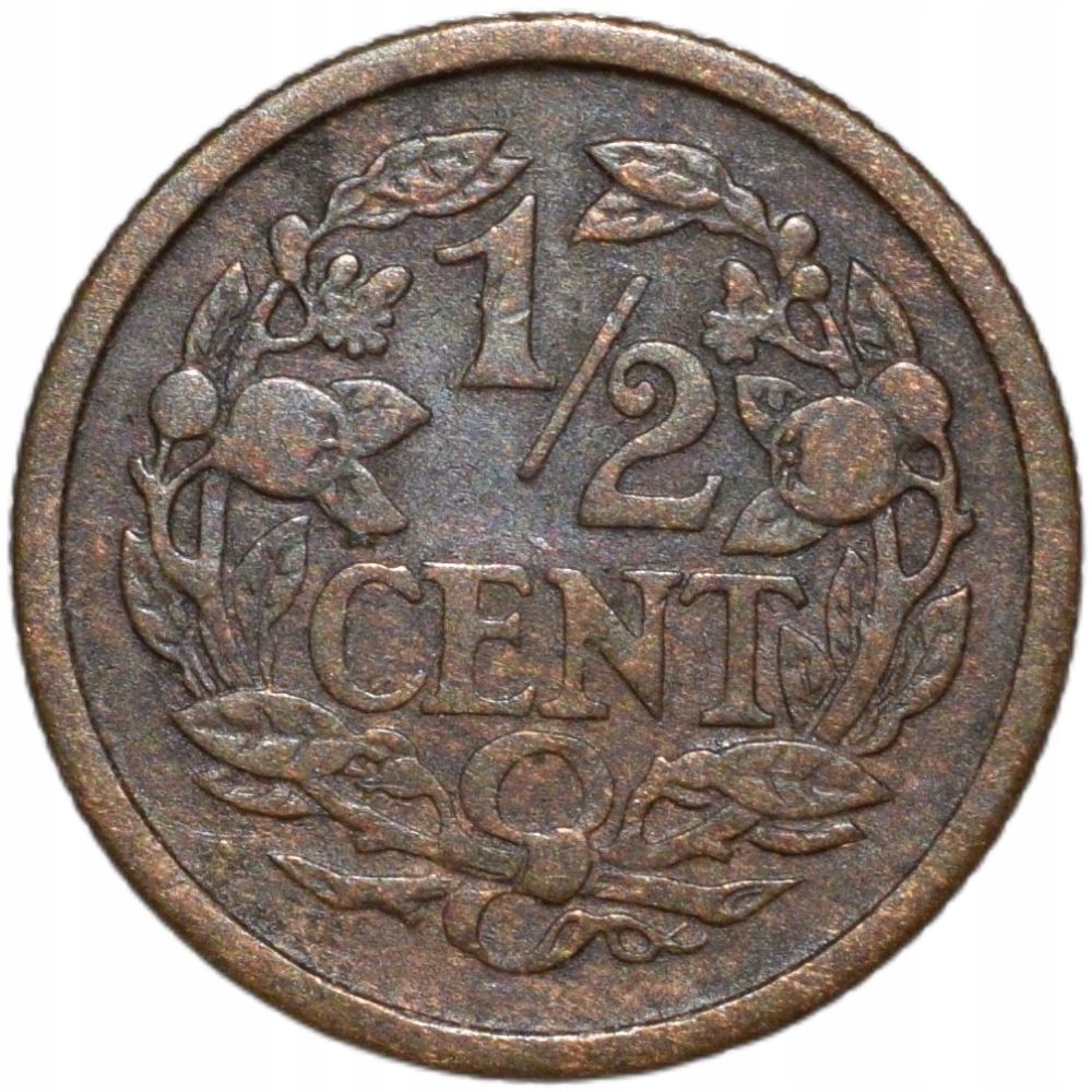 Holandia 1/2 centa 1915