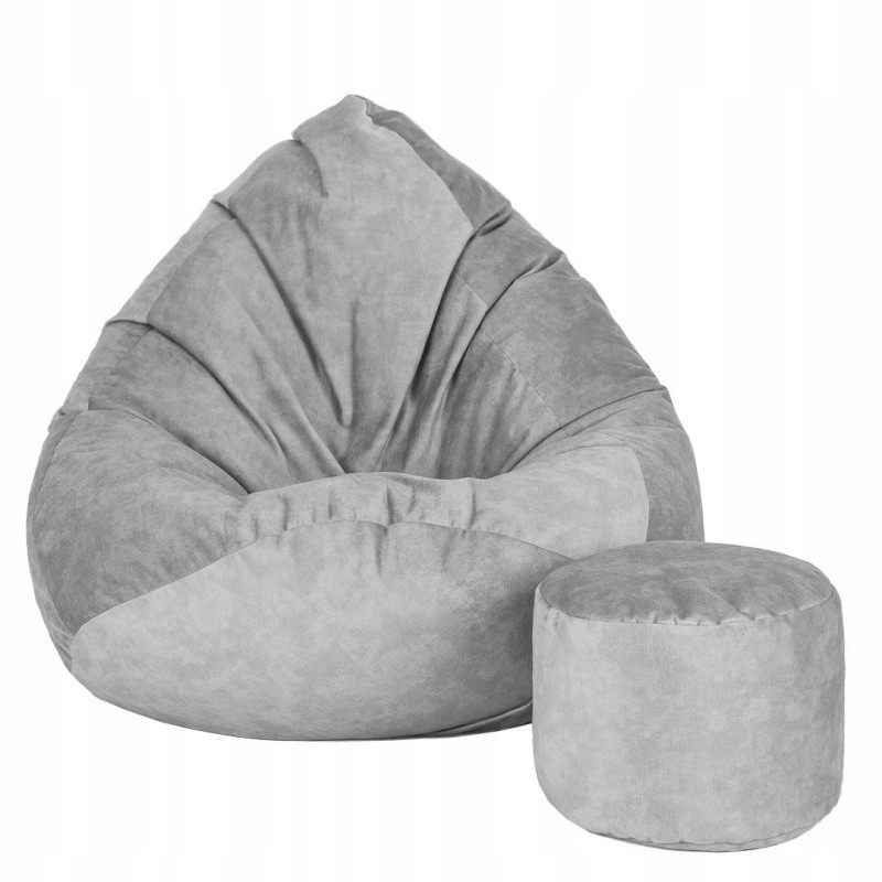 Pufa Worek Sako 75/95 Welur Premium Fotel Loft Scandi Design