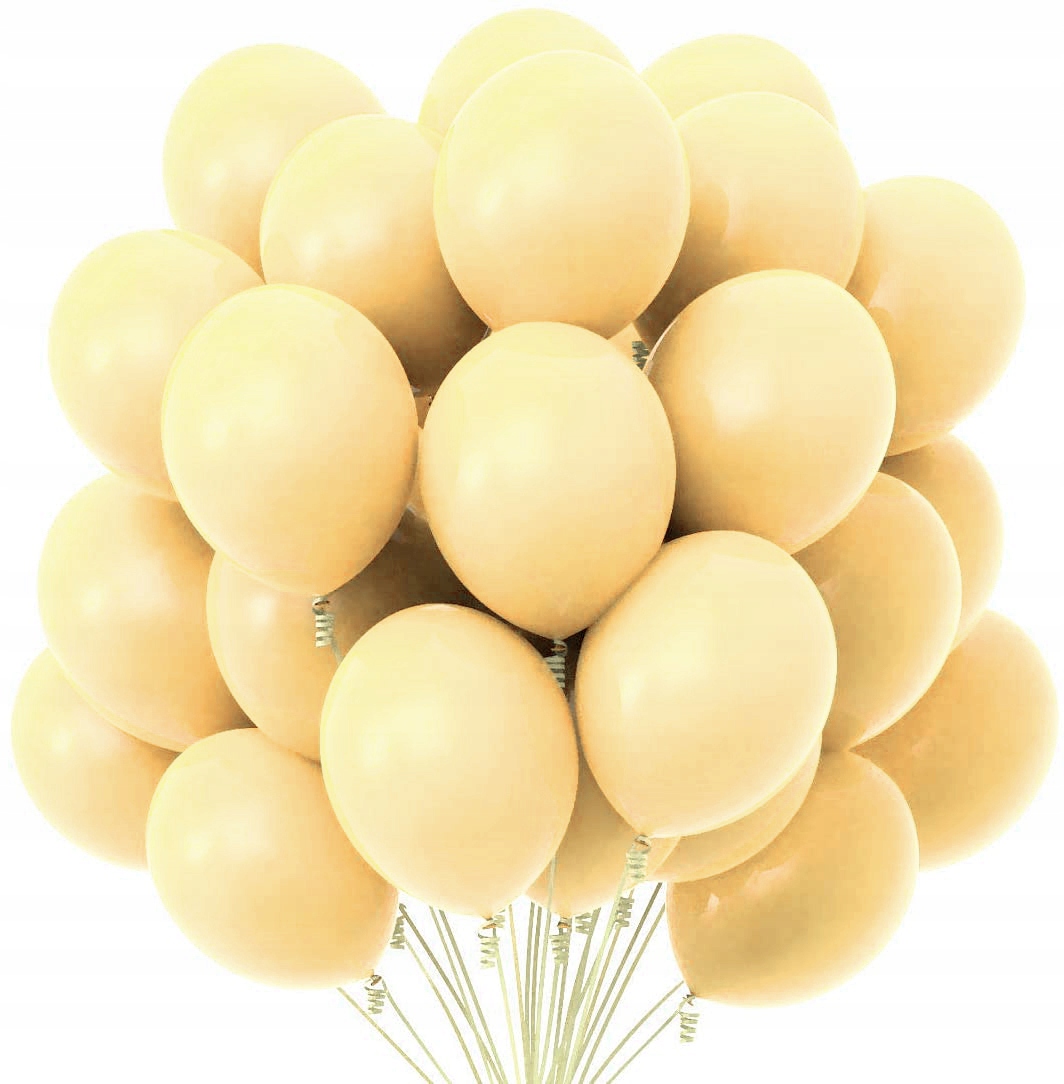 

Balony pastelowe vanilla beige cream kremowe 20szt