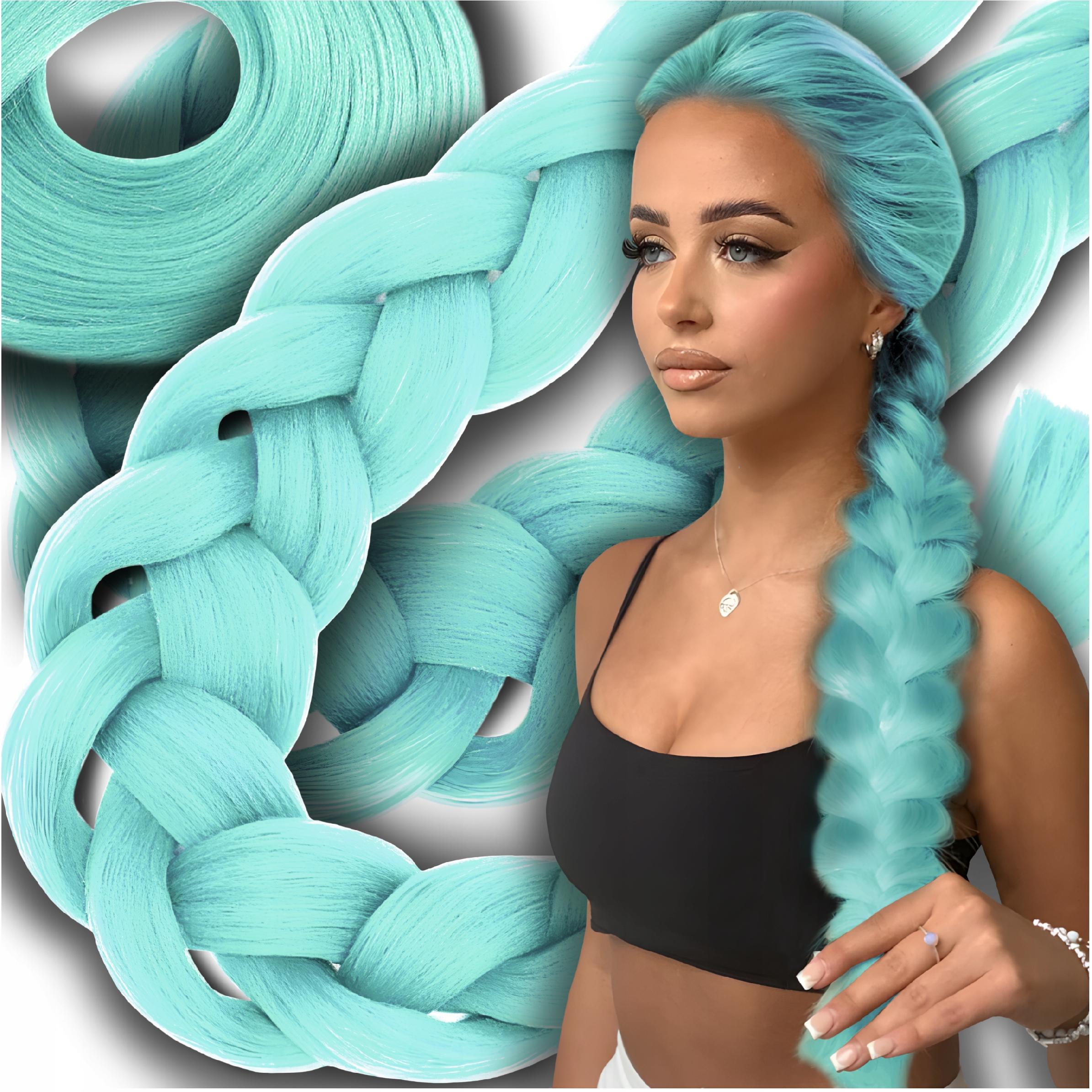 WŁOSY SYNTETYCZNE DO WARKOCZYKÓW KOLOROWE WARKOCZYKI PASMA DOCZEPY 130CM