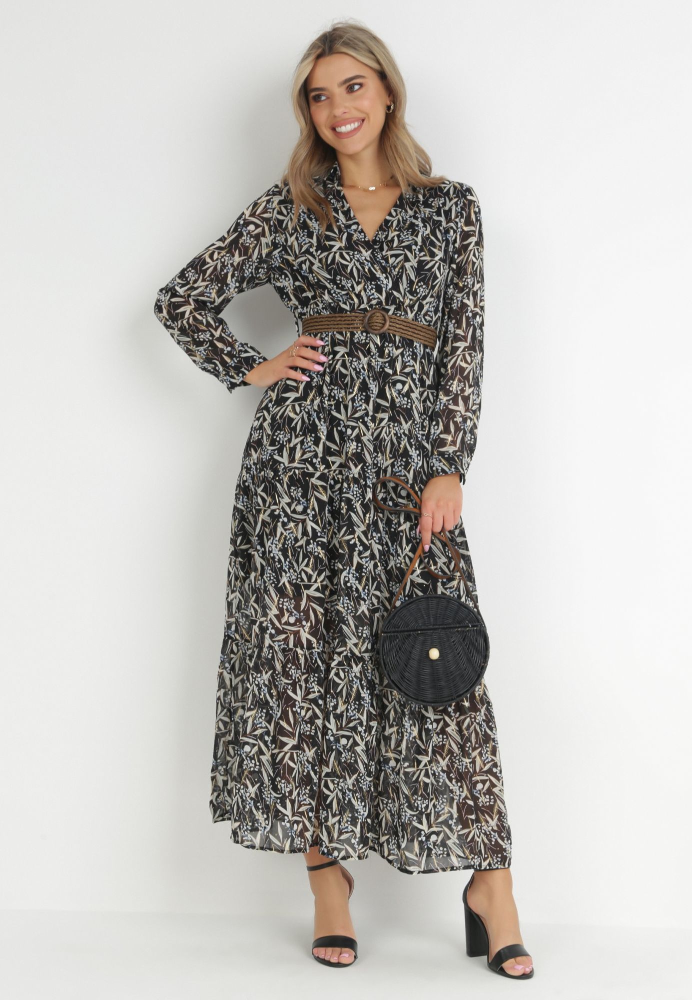 Šaty Černá Boho Kopertová Boho Casual Dámská Born2be S