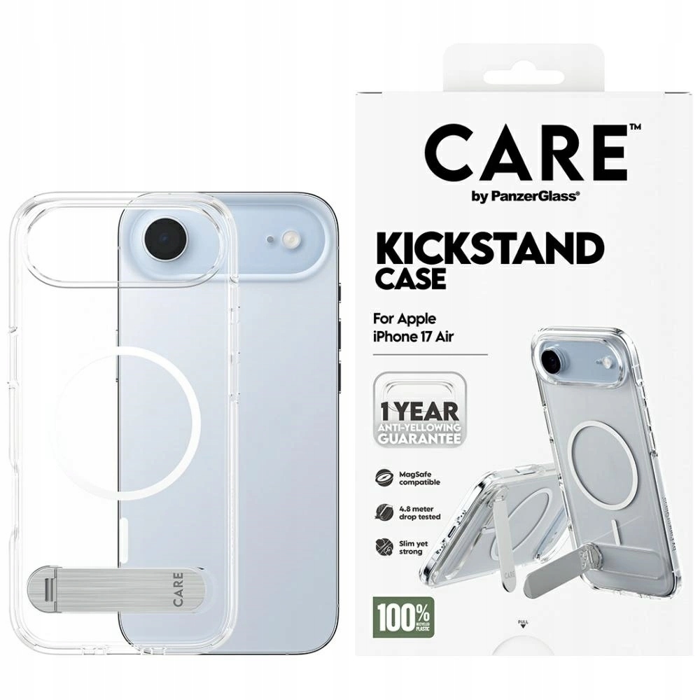 Pouzdro Care od PanzerGlass Funkce w. Kickstand MagSafe pro iPhone Air – přes