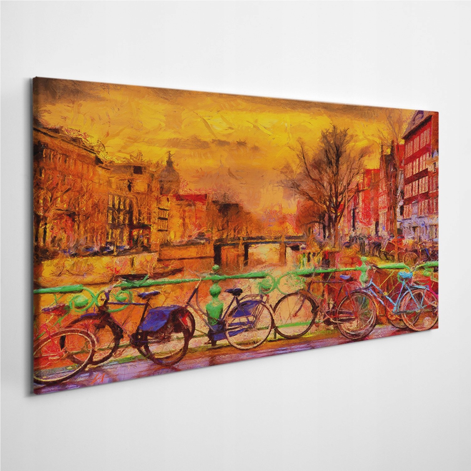 

Foto-obraz na ścianę Amsterdam Kanał Rower 140x70