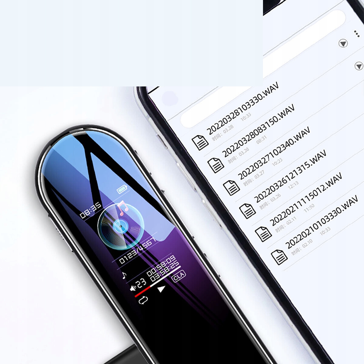 PROFESSIONAL DYKTAFON, AKUMULATOROWY ODTWARZACZ MP3, DŁUGOPIS DO NAGRYWANIA Model rejestrator