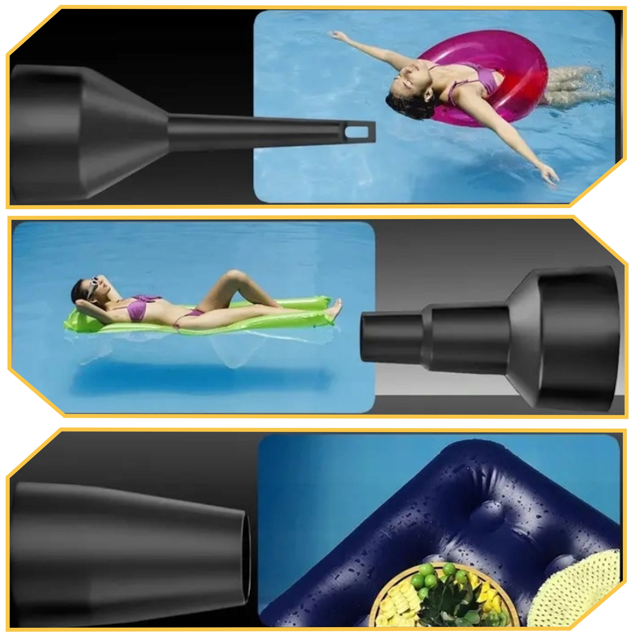 ELEKTRYCZNA POMPKA PIŁKI MATERAC BASENU 12V/230V + KOŃCÓWKI ROWERU AUTA Rodzaj elektryczne