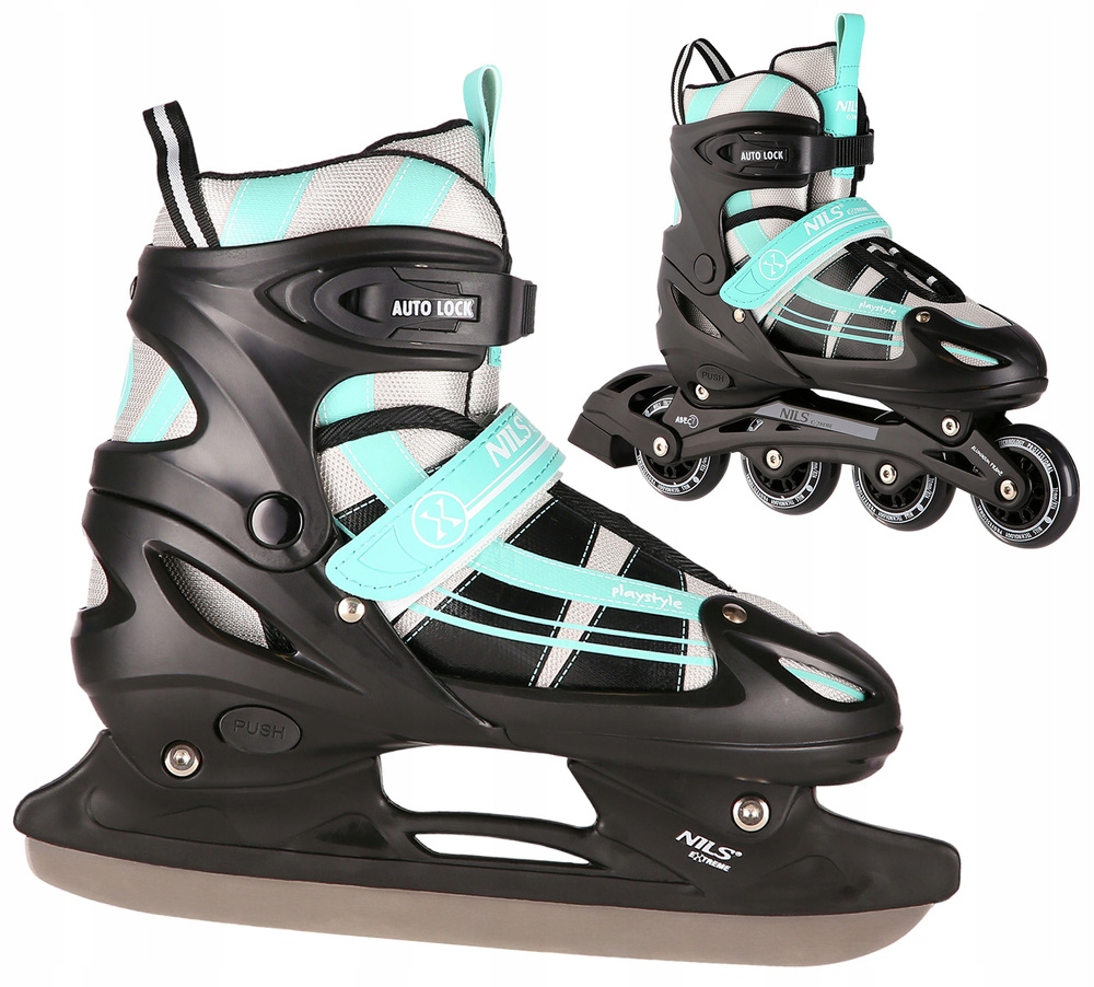 2v1 Brusle 2v1 a Brusle Hokejové Brusle Nastavitelné Pro Mládež Vyměnitelný Nůž