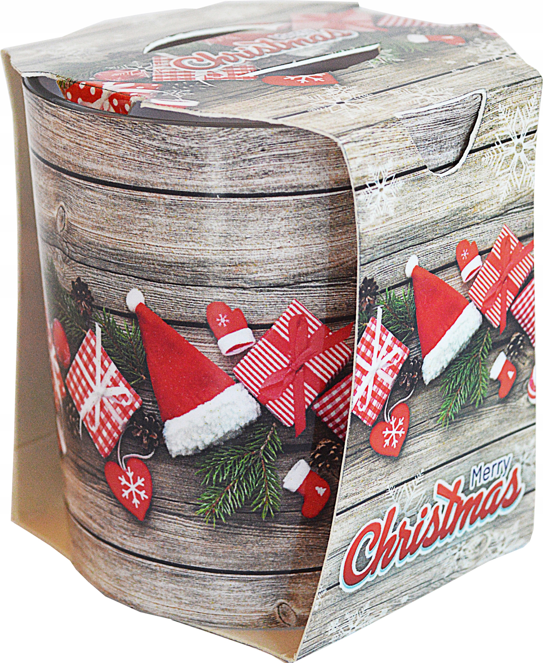 Świeca VERONA CHRISTMAS WOOD Świąteczny