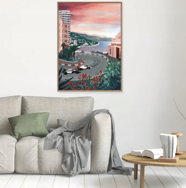 Monaco Circuit od Goed Blauw obraz 40x30 cm