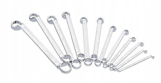 ZESTAW KLUCZY OCZKOWYCH DWUSTRONNYCH 12 SZT VIGOR